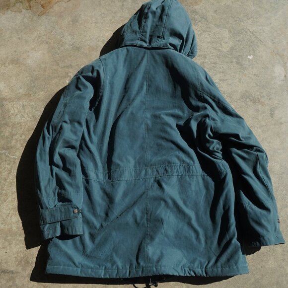 FS Limited Womens Green Blue Pockets Hooded Winter Full-Zip Jacket Size XL - Picture 8 of 8